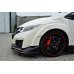 Накладка сплиттер на передний бампер на Honda Civic IX Type R